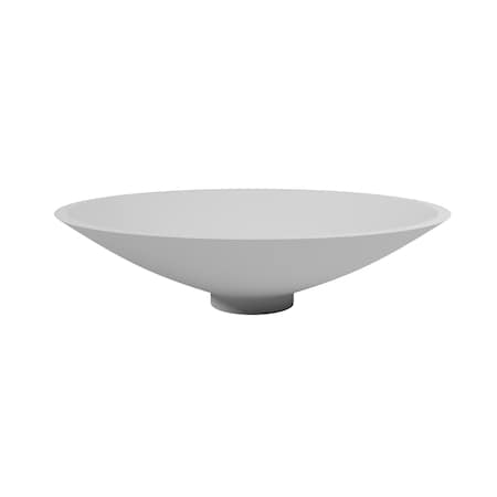 Castello Usa Monty Solid Surface Vessel Sink -White CB-GM-2014-W